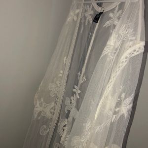 Sheer Lace Kimono